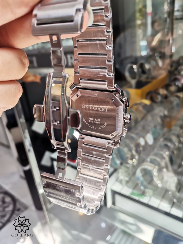 ساعت مردانه بولگاری کرنوگراف استیل کوارتز | Bvlgari